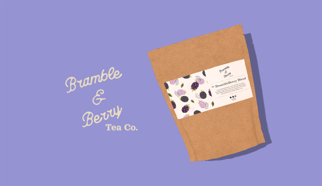 picture of bramble and berry tea and logo