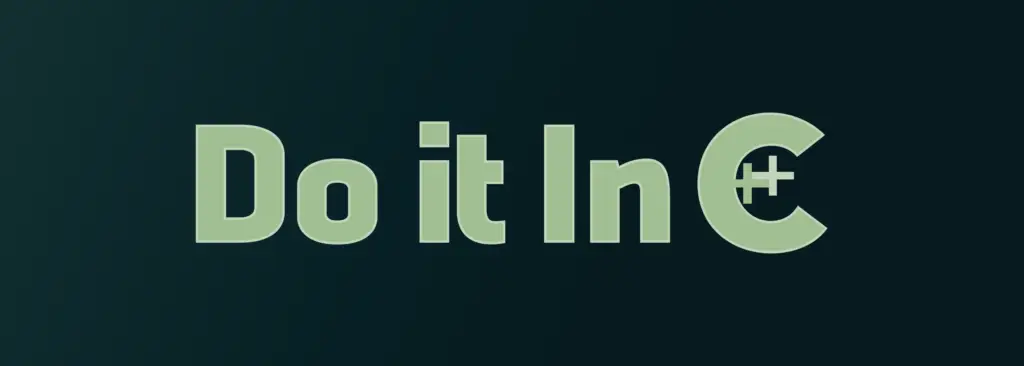 Do it in C++ logo