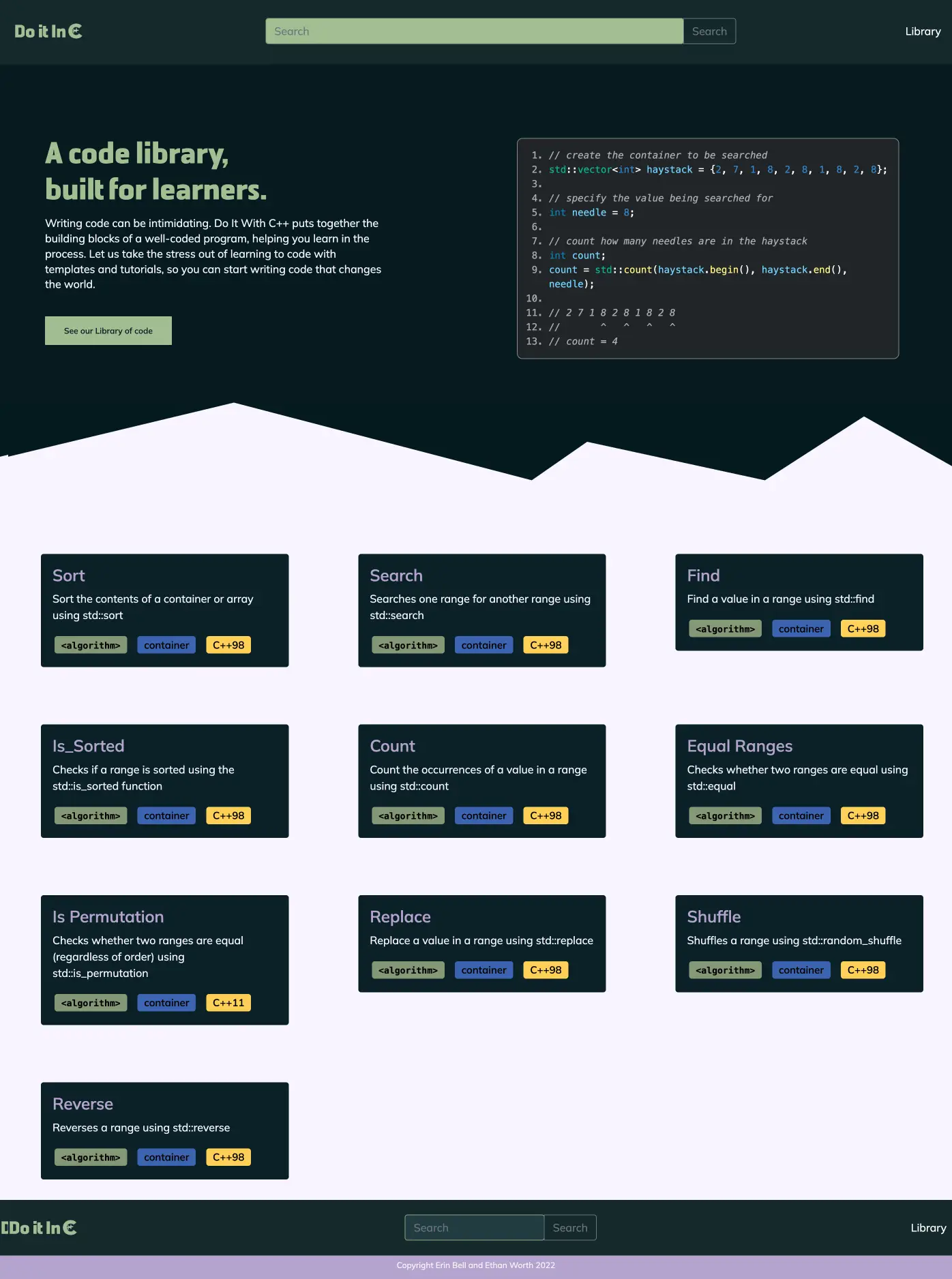 home page of do-it-in-cpp.com