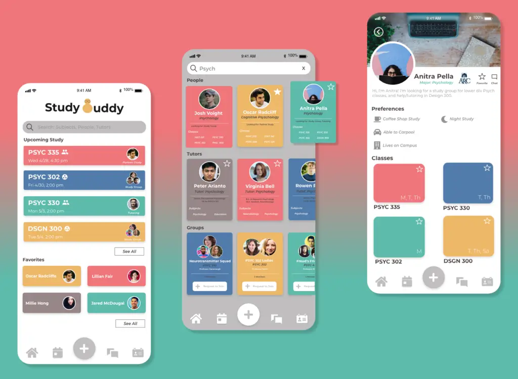 search flow for studdy buddy